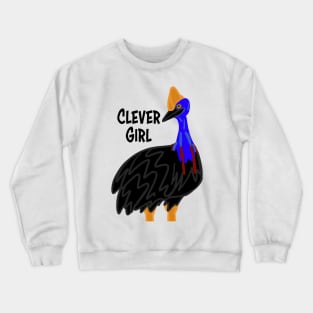 Clever Girl. Cassowary - Cartoon Crewneck Sweatshirt